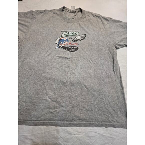 Philadelphia Eagles Vs Miami Dolphins Pro Player Stadium 2003 Anvil Long Sleeve - Picture 2 of 5
